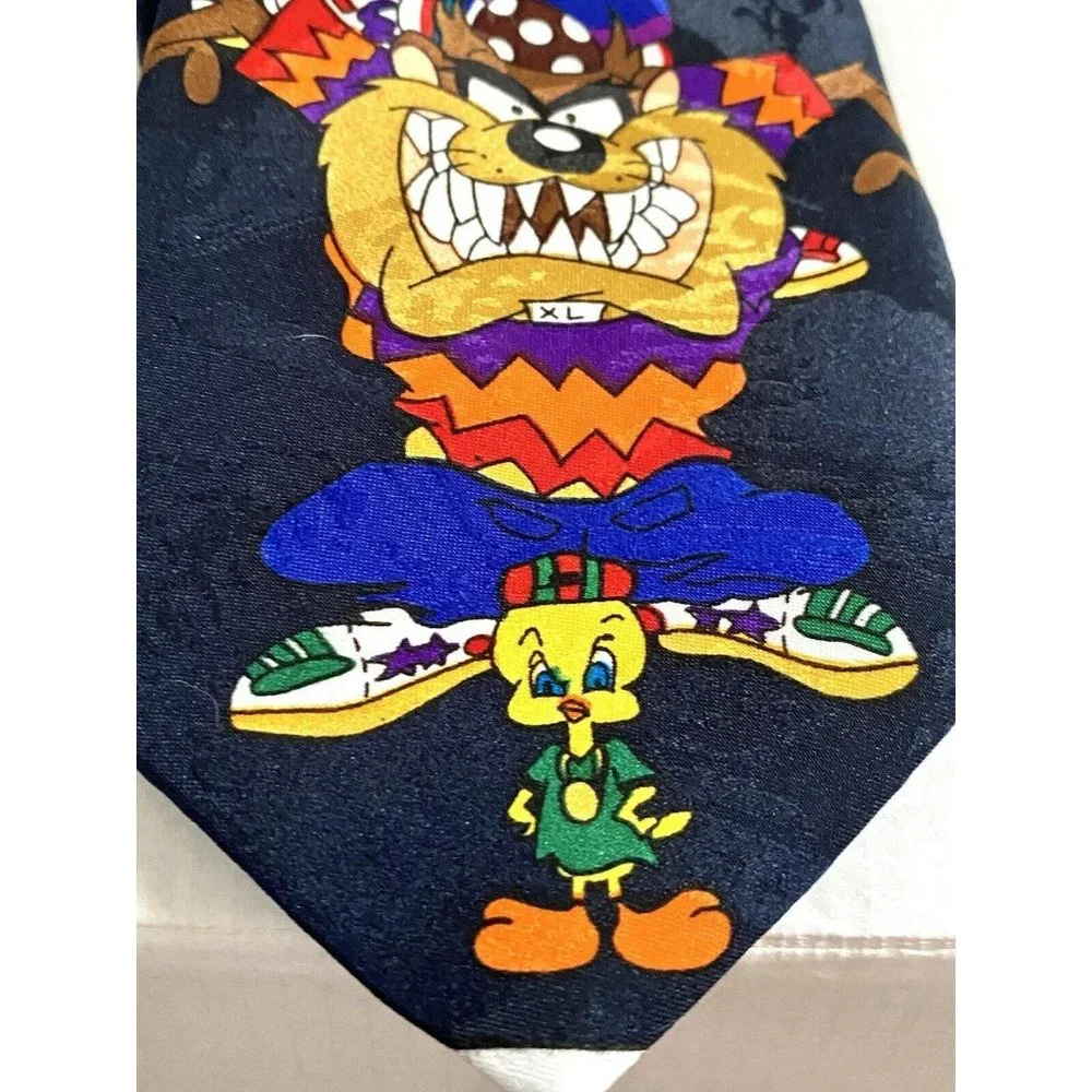 Original Vintage 1993 LOONEY TUNES POSSE Mania Necktie‎